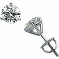 14K White Gold 1 CTW Diamond Stud Earrings